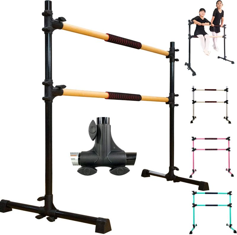 Photo 1 of **INCOMPLETE PARTS ONLY!!! PreGymnastic Updated 4ft Adjustable & Portable Freestanding Ballet Barre with Carrying Bag for Dancing Stretch
