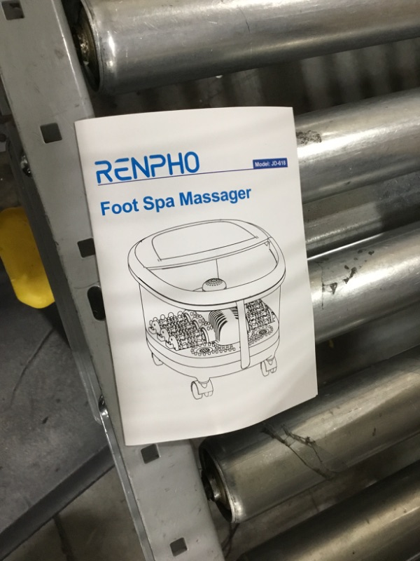 Photo 4 of Foot Spa Bath Massager,RENPHO Motorized Foot Spa with Heat and Massage and Jets,Powerful Bubble Jets with Infrared,Shiatsu Foot Spa Massager Corn Rollers