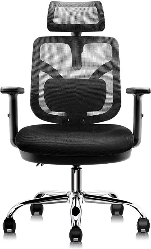 Photo 1 of HARBLAND Ergonomic Office Chair, Home Office Desk Chair High Back Chair with Adjustable Headrest Backrest Armrest for Home Office Computer Desk
