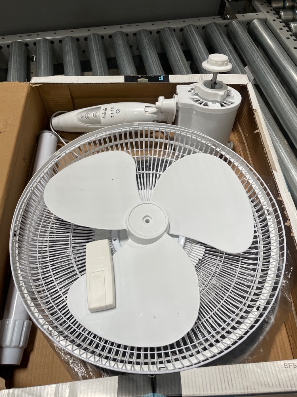 Photo 2 of 16 In Stand Fan With Remote (White)
