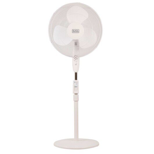 Photo 1 of 16 In Stand Fan With Remote (White)
