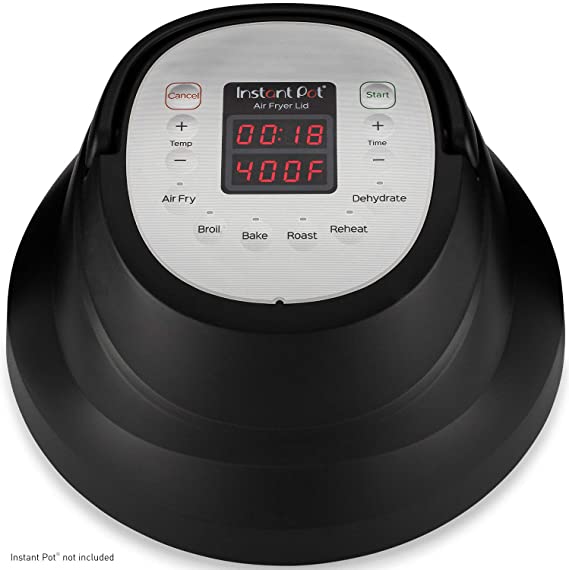 Photo 1 of Instant Pot Air Fryer Lid 6 in 1, No Pressure Cooking Functionality, 6 Qt, 1500 W,Black
