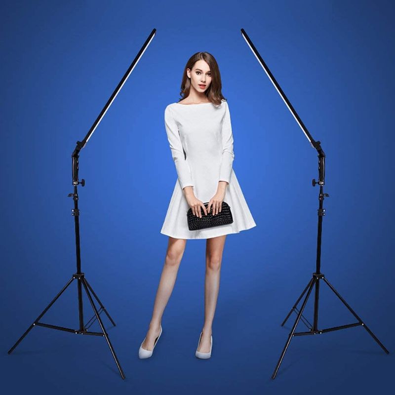 Photo 1 of Portable Dimmable LED Filming Video Lights Kit with Tripod Stand 36Wx2 for Photography Photo Studio Continuous Output Handheld Lamps Lighting Kit Camera Shooting,YouTube-2 Pack-Lightweight
