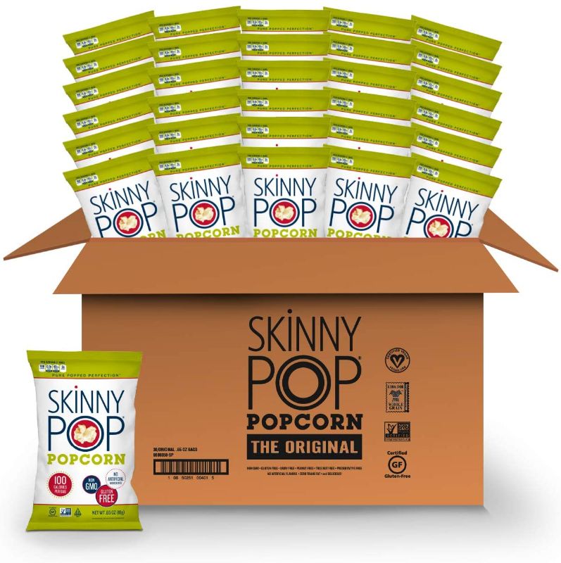 Photo 1 of **nonrefundable**best by 6/13/2022**
SkinnyPop Original Popcorn, 30ct, 0.65oz Individual Snack Size Bags, Skinny Pop, Healthy Popcorn Snacks, Gluten Free
and
**best by5/31/2022**
Ruffles Potato Chips Variety Pack, 40 Count


