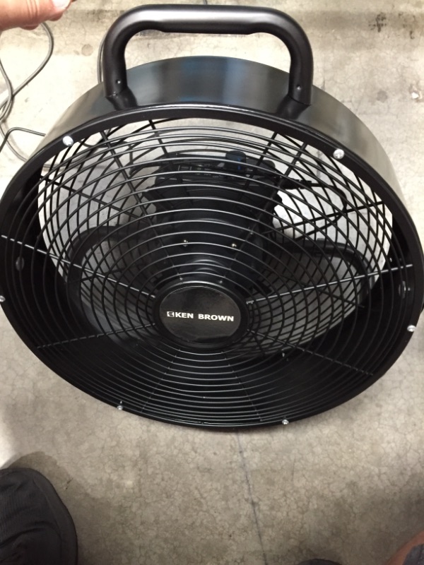 Photo 2 of ken brown 12" rechargeable floor drum fan