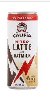 Photo 1 of **NON-REFUNDABLE***
BEST BY 6/16/22
12-Pack Califia Farms Nitro Draft Latte Cold Brew Coffee with Oat Milk, XX Espresso 7 Oz Can
