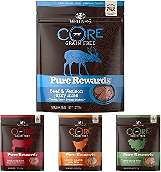 Photo 1 of ****NON REFUNDABLE**** EXP DT 08/12/2022  Wellness CORE Power Packed Treats (Previously Pure Rewards), Grain Free, Tender Jerky Treats, Made in USA, Small Dogs, Medium Dogs, Large Dogs, Training Treats