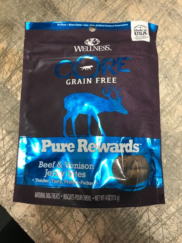 Photo 2 of ****NON REFUNDABLE**** EXP DT 08/12/2022  Wellness CORE Power Packed Treats (Previously Pure Rewards), Grain Free, Tender Jerky Treats, Made in USA, Small Dogs, Medium Dogs, Large Dogs, Training Treats