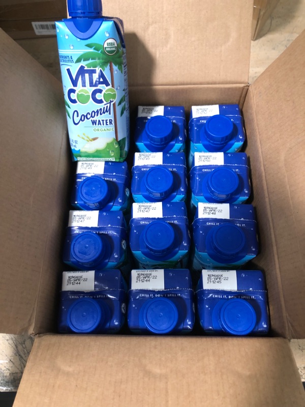 Photo 2 of *EXPIRED April 2022 - NONREFUNDABLE*
Vita Coco Coconut Water, Pure Organic | Refreshing Coconut Taste | Natural Electrolytes | Vital Nutrients | 11.1 Oz (Pack Of 12)
