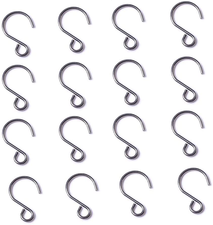 Photo 1 of [80 Pack] Crystal Bead Curtain S Shape Hook 25mm Mini Stainless Steel Wire Hook DIY Jewelry Accessories Tiny Ornament Hooks for Sun Catcher Glass Ball Chandelier Pendant Christmas Tree Baubles PACK OF 2
