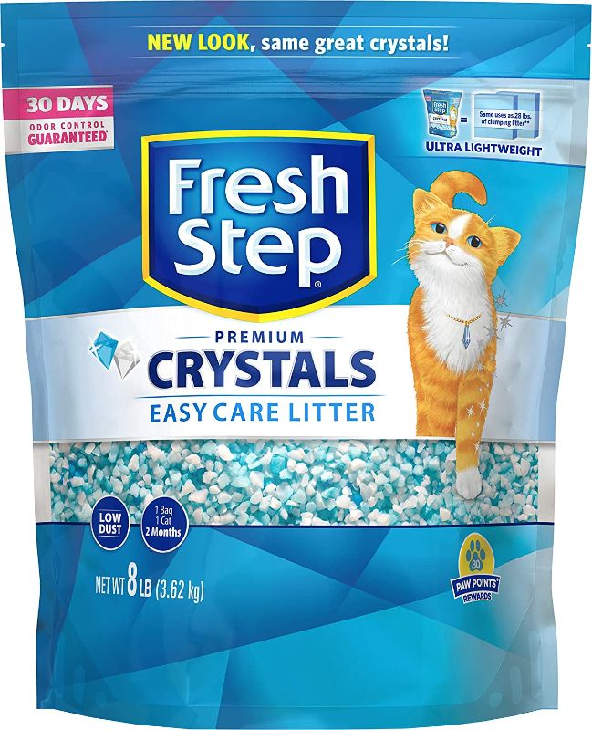 Photo 1 of 2 PACK**
Fresh Step Crystals, Premium Cat Litter, Scented, 8 Pounds
