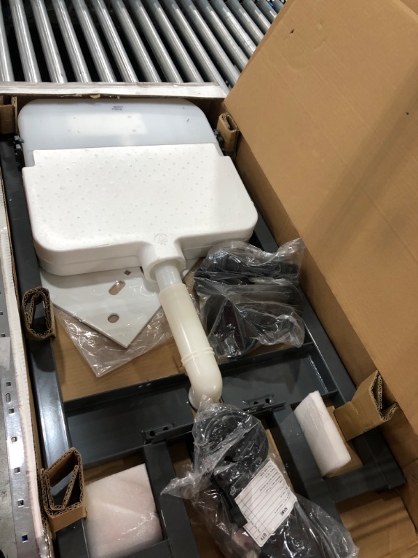 Photo 3 of ***PARTS ONLY*** Swiss Madison Well Made Forever SM-WC424 Toilet Tank Carrier, For 2 x 4 Residential Studs, White & Ivy SM-WT450 Wall Hung Toilet, Glossy White
