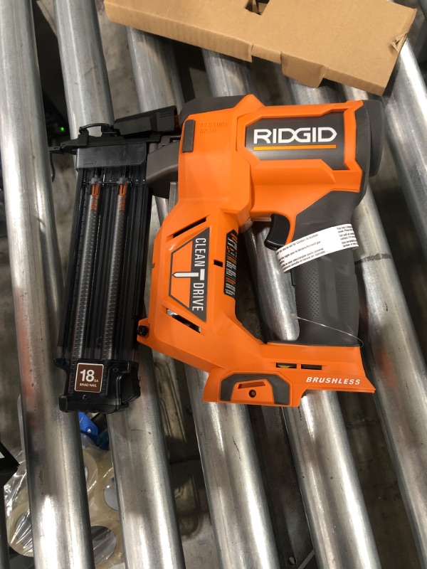 Photo 2 of 18V Brushless Cordless 18-Gauge 2-1/8 in. Brad Nailer (Tool Only) with CLEAN DRIVE Technology
