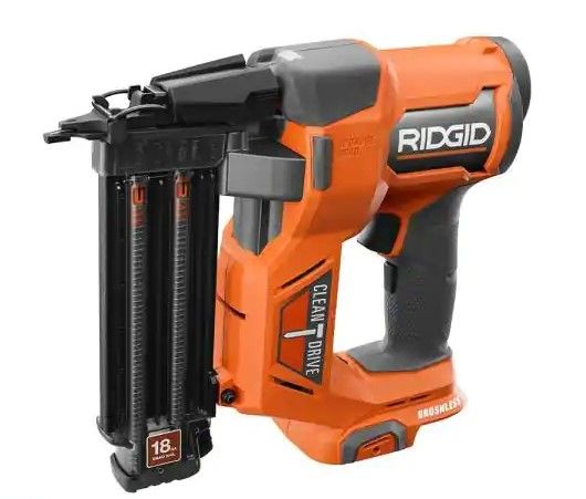 Photo 1 of 18V Brushless Cordless 18-Gauge 2-1/8 in. Brad Nailer (Tool Only) with CLEAN DRIVE Technology
