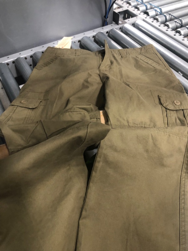 Photo 4 of Men Flap Pocket Drawstring Hem Cargo Pants 36