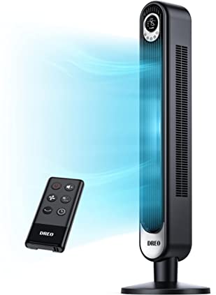 Photo 1 of **PARTS ONLY***
Dreo 42'' Pilot Pro Tower Fan with Remote, 25 DB Quiet DC Portable Bladeless Fan, 90° Oscillating,12H Timer, 9 Speeds,4 Modes, LED Display, Floor Fan
