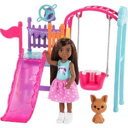 Photo 1 of Barbie Chelsea and Swingset Playset 3 pack 

