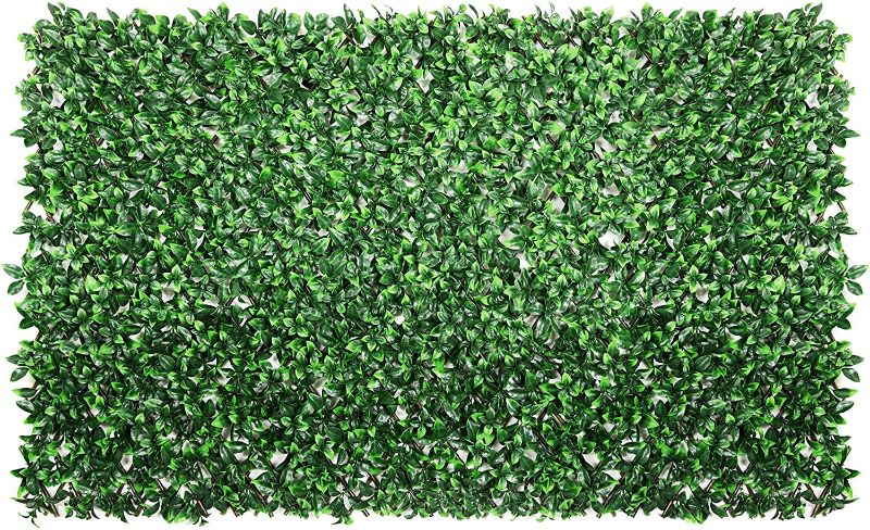 Photo 1 of 
ColourTree Expandable Retractable Gardenia Leaf Faux Artificial Ivy Trellis Fence Screen Privacy Screen Wall Screen 