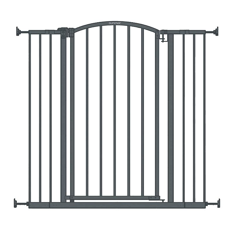 Photo 1 of 
Summer Extra Tall Decor Safety Baby Gate, Gray – 36” Tall, Fits Openings of 28” to 38.25” Wide, 20” Wide Door Opening, Baby and Pet Gate
Color:Dark Gray