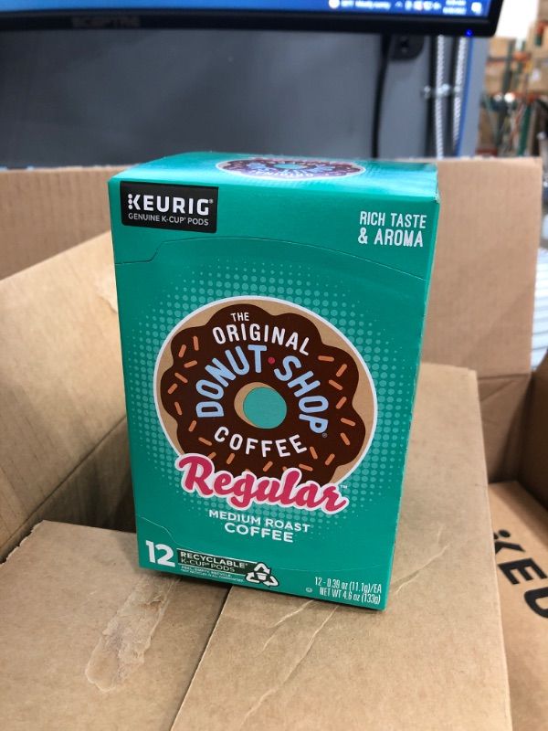 Photo 2 of *BEST BY FEB 27/23-NO RETURNS* The Original Donut Shop Regular, Keurig Single-Serve K-Cup Pods, Medium Roast Coffee, 12 Count 6PACK
