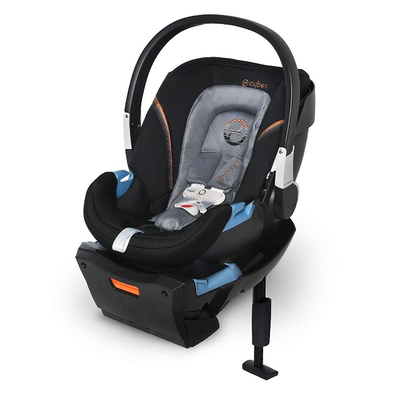 Photo 1 of CYBEX Aton 2 with SensorSafe, Convertible Car Seat, Ultra-Lightweight Infant Seat, Real-Time Mobile App Safety Alerts, Removable Newborn Insert, Side-Impact Protection, Pepper Black
