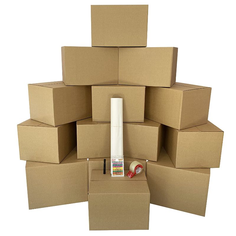 Photo 1 of 1 Room Bigger Boxes Kit 15 Moving Boxes Plus $37 in Supplies
