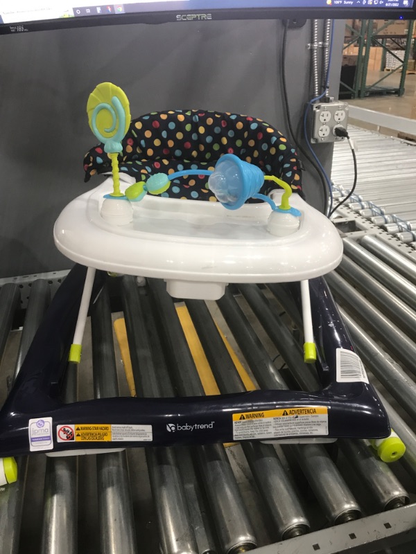 Photo 3 of Baby Trend 2.0 Activity Baby Walker, Blue Sprinkles
