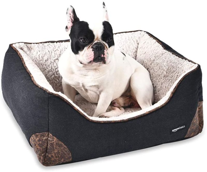 Photo 1 of Amazon Basics Round Cuddler Bolster Pet Bed
