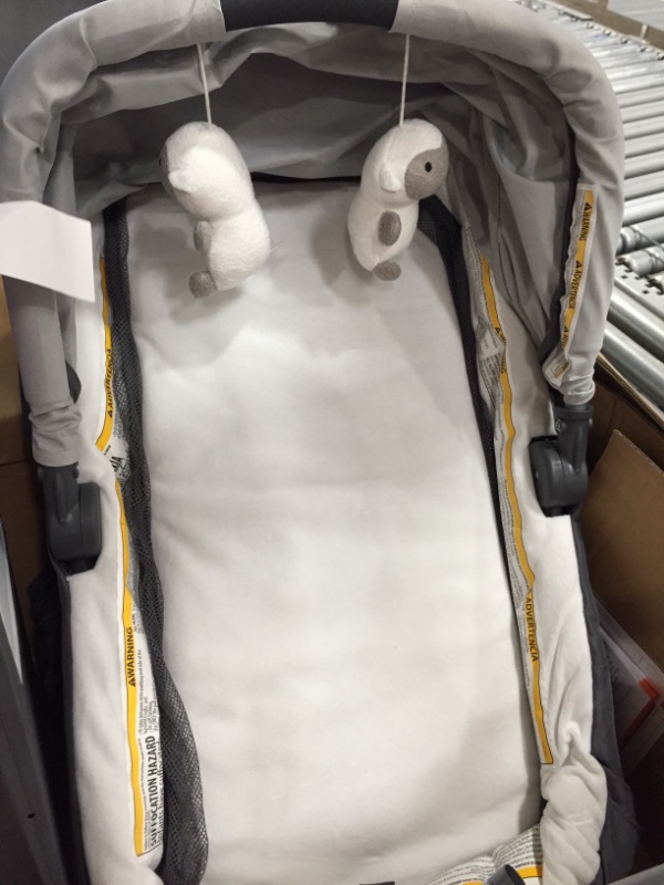 Photo 3 of Baby Trend Retreat Nursery Center Playard with Bassinet and Travel Bag - Robin Gray - Gray
