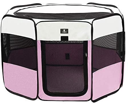 Photo 1 of  PET Portable Foldable Pet Dog Cat Playpen Crates Kennel/Premium 600D Oxford Cloth,Removable Zipper Top, Indoor and Outdoor Use