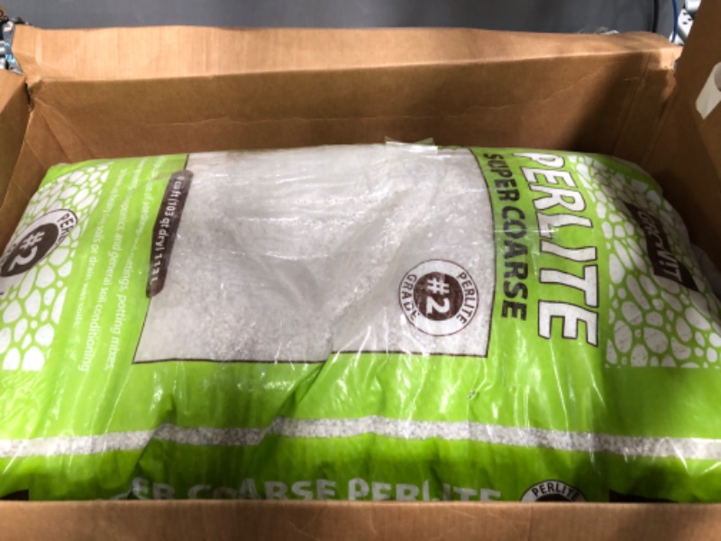 Photo 2 of GROW!T JSPERL24 - Grade #2 Perlite, Super Course, (4 Cubic Feet) Hydroponic Perlite - Better Aeration and Drainage, Derived from a Natural Source, Odorless and Lightweight, Completely Sterile
