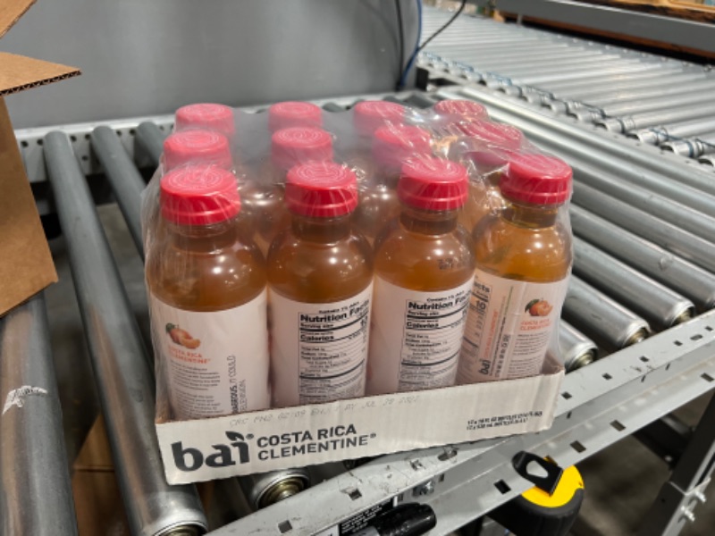 Photo 2 of **NONREFUNDABLE**Bai Flavored Water, Costa Rica Clementine, Antioxidant Infused Drinks, 18 Fluid Ounce Bottles, (Pack of 12) // best by 07/01/2022 SOLD AS IS 
