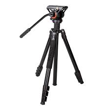 Photo 1 of COMAN Fluid Head Tripod for DSLR Camcorder, Professional Premium Camera Monopod Tripod with 360 Degree Fluid Head w/ 1/4" Mounting Screw Quick Release Plate, Load up to 17.6 Pounds
