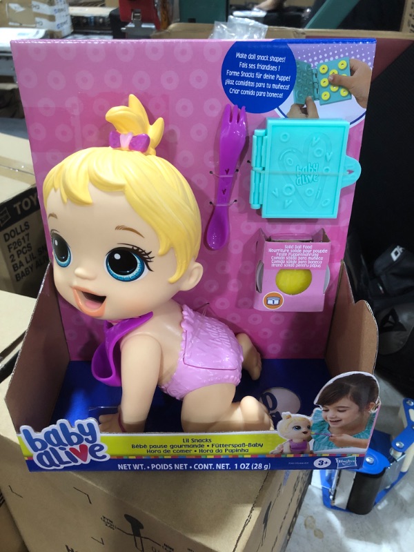 Photo 2 of Baby Alive Lil Snacks Doll with Blonde Hair Eats and Poops
