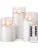 Photo 1 of Amagic Acrylic Flameless Candles, Battery Operated Candles, Flickering LED Pillar Candles with Remote Control and Timer, 3D Wick, Pure White, Set of 3
