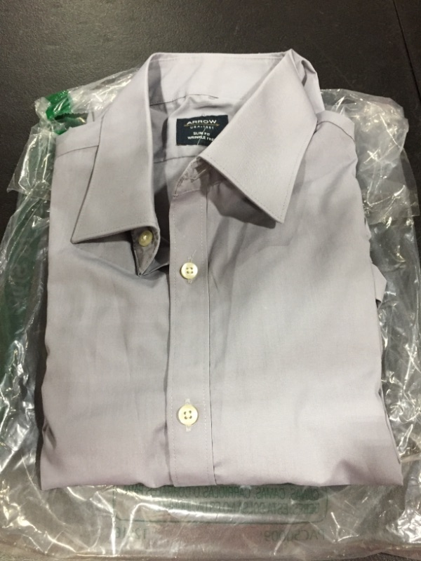 Photo 2 of Arrow 1851 Men's Dress Shirt Poplin SIZE MEDIUM 32-34