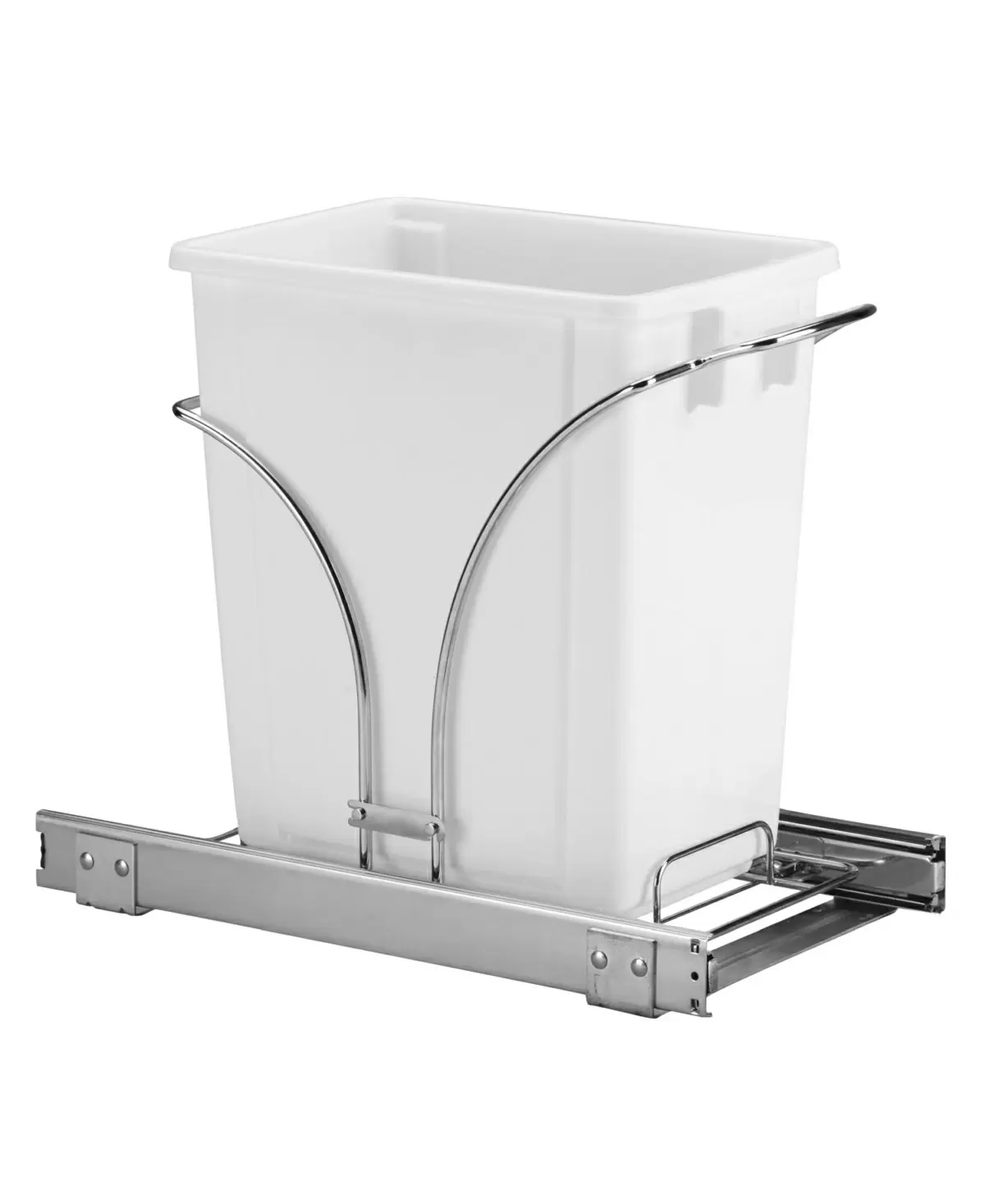 Photo 1 of Household Essentials Under Cabinet Single Sliding Trash Can Caddy, 5-Gallon