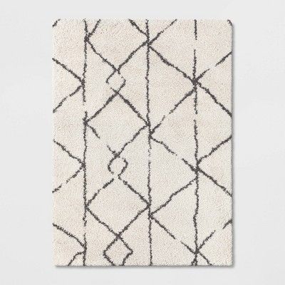 Photo 1 of 7'x10' Geometric Design Woven Area Rugs Cream/Gray - Project 62