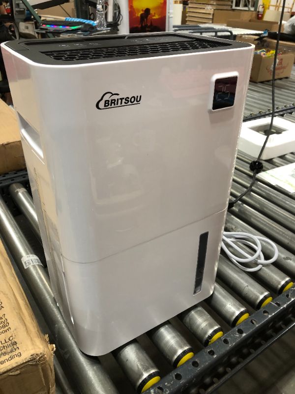 Photo 2 of Dehumidifier 3500 Sq. Ft BRITSOU 50 Pint Dehumidifiers for Home Basements, with Continuous Drain Hose for Medium to Large Room, Dry Clothes Mode, 24HR Timer, Intelligent Humidity Control
