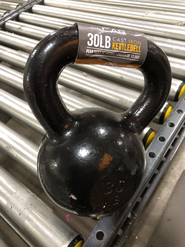 Photo 2 of CAP Barbell Cast Iron Kettlebell, Black 30LBS