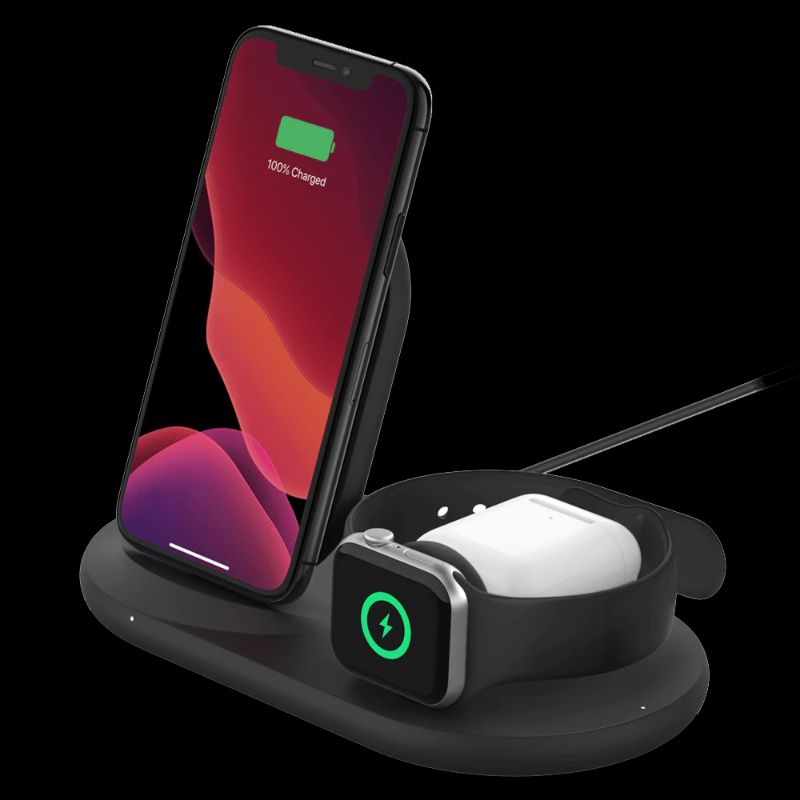 Photo 1 of BELKIN 3-IN-1 WIRELESS CHARGING PAD WITH APPLE WATCH DOCK