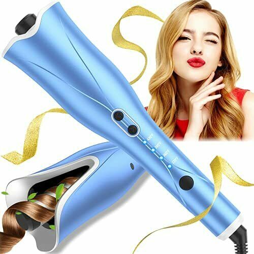 Photo 1 of Automatic Curling Iron, CI-19,1" Curling Iron Large Slot, Blue