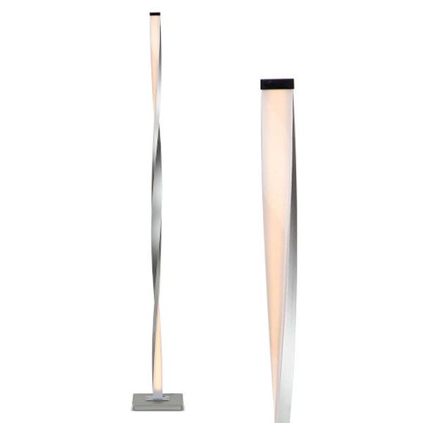 Photo 1 of Helix Silver Integrated LED Floor Lamp