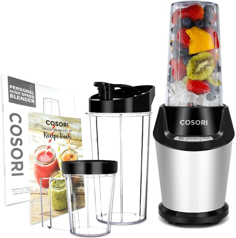 Photo 1 of COSORI Blender for Shakes and Smoothies 9-Piece 800W Auto-Blend High Speed/Mixer for Ice Crushing Frozen Fruit, 2x 24oz Cups, 1x 12oz Cup, ETL Listed
