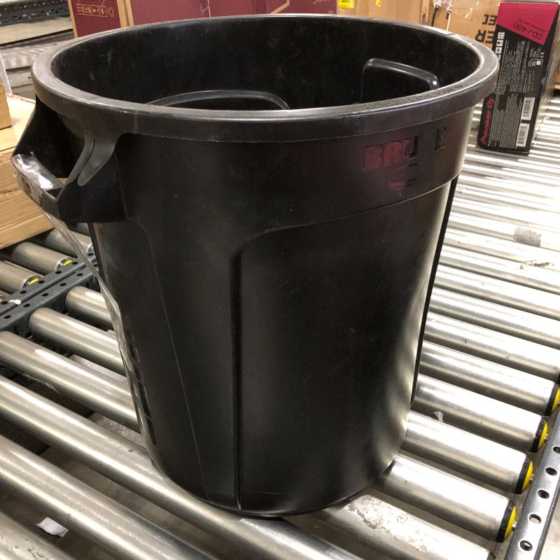 Photo 2 of 10 GALLON BRUTE® VENTED CONTAINER WITHOUT LID - BLACK
