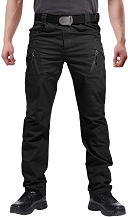 Photo 1 of Men's Outdoor Cargo Work Trousers Military Tactical Pants Ripstop Assault Combat Trousers Hiking Pants Men 32x30