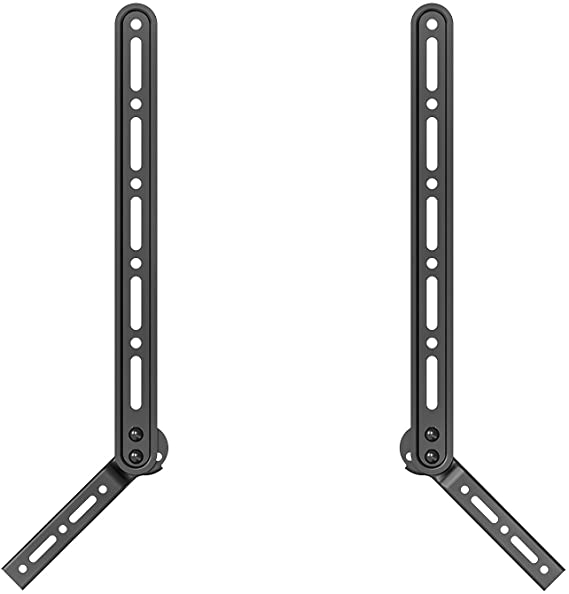 Photo 1 of WALI Sound Bar Mount Bracket, for Mounting Above or Under TV, with Adjustable 3 Angled Extension Arm, Fits Most 23 to 65 Inch TVs, up to 33 lbs (SBR202) 
