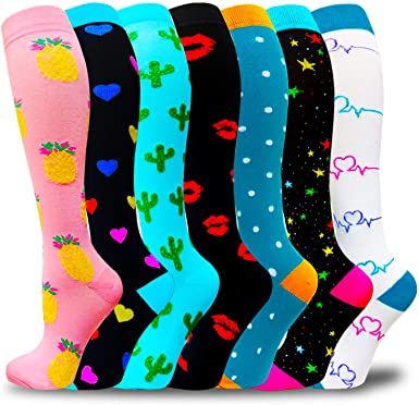 Photo 1 of Compression Socks for Women & Men Circulation 20-30 Mmhg-Best for Running,Nurse,Travel,Cycling,Athletic Sm/Med