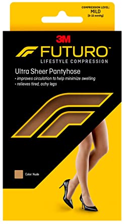 Photo 1 of Futuro Pantyhose for Women, Medium, Mild Compression, 8-15 mm/Hg, Helps Improve Circulation to Help Minimize Swelling

