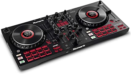 Photo 1 of Numark Mixtrack Platinum FX - DJ Controller For Serato DJ with 4 Deck Control, DJ Mixer, Built-in Audio Interface, Jog Wheel Displays and FX Paddles
